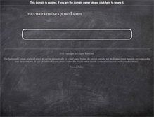 Tablet Screenshot of maxworkoutsexposed.com